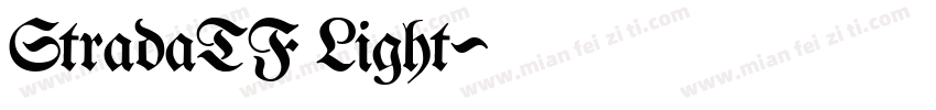 StradaTF Light字体转换